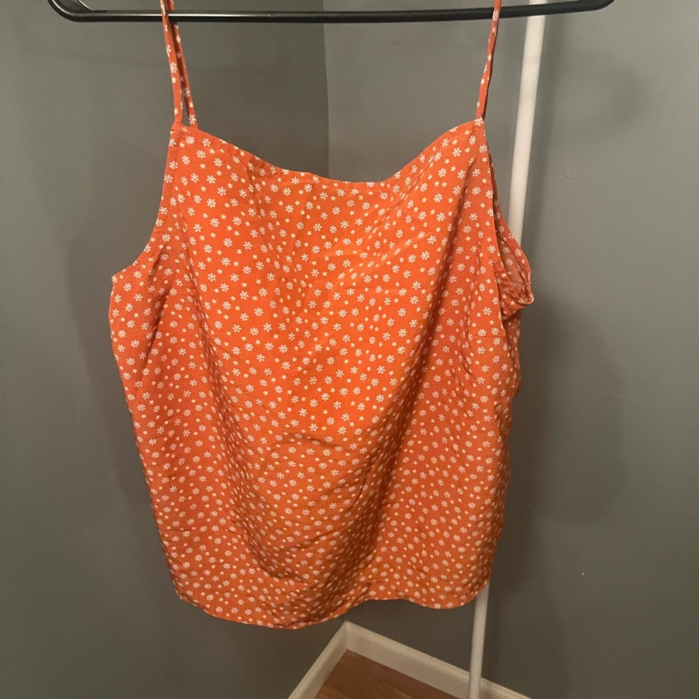 Levi’s women’s cowl neck floral tie top- XL